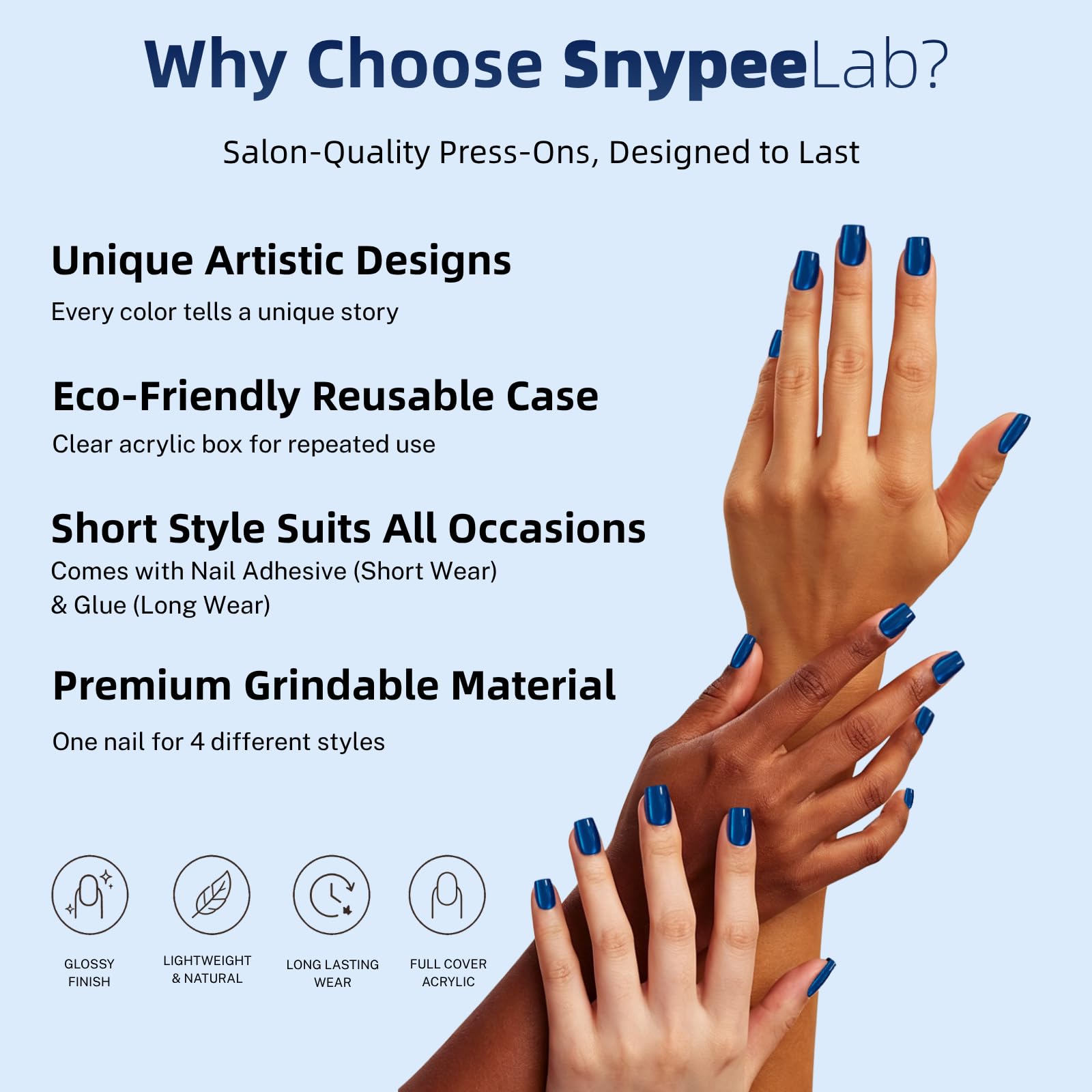 SnypeeLab side profile showing shimmer movement and dimensional look