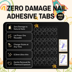 SnypeeLab layout showing 12 sizes for precise kid nail fits