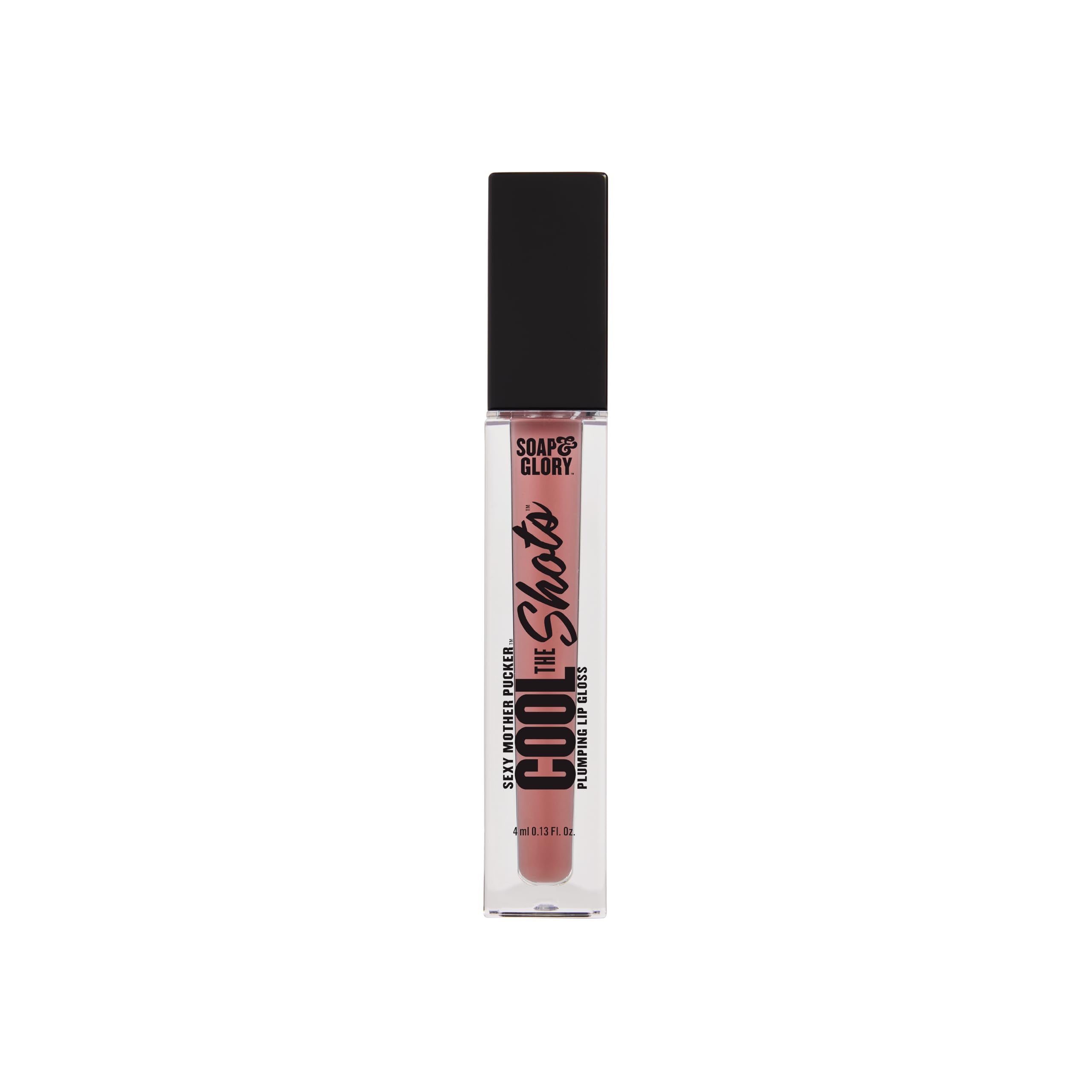 Soap & Glory front packaging showing nude edition and high-shine benefit