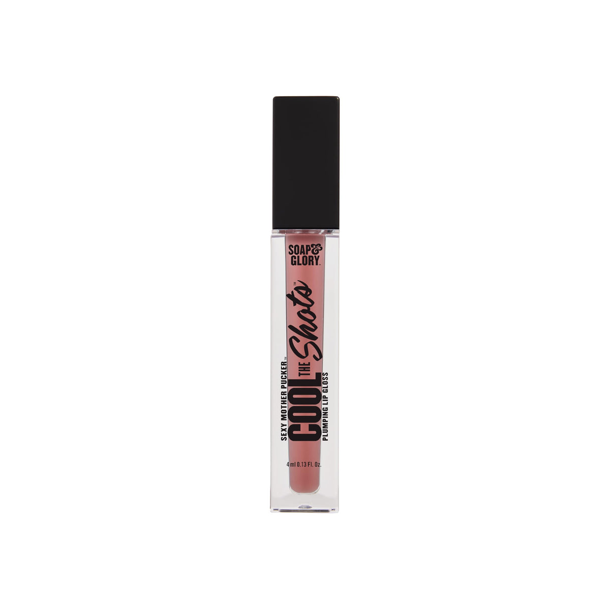 Soap & Glory front packaging showing nude edition and high-shine benefit