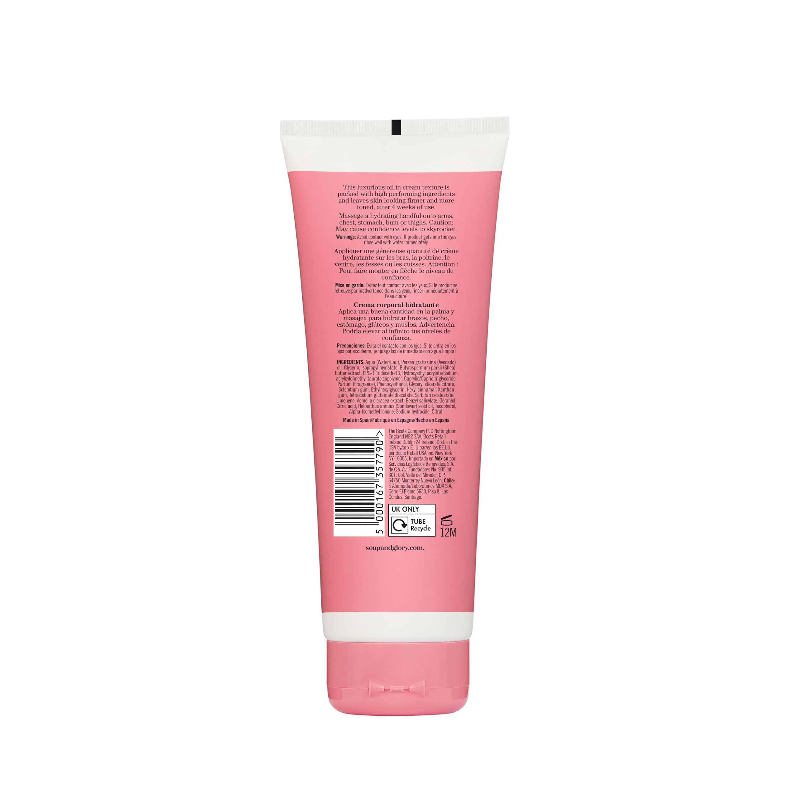 Soap & Glory creamy texture close-up demonstrating rich moisturizing feel