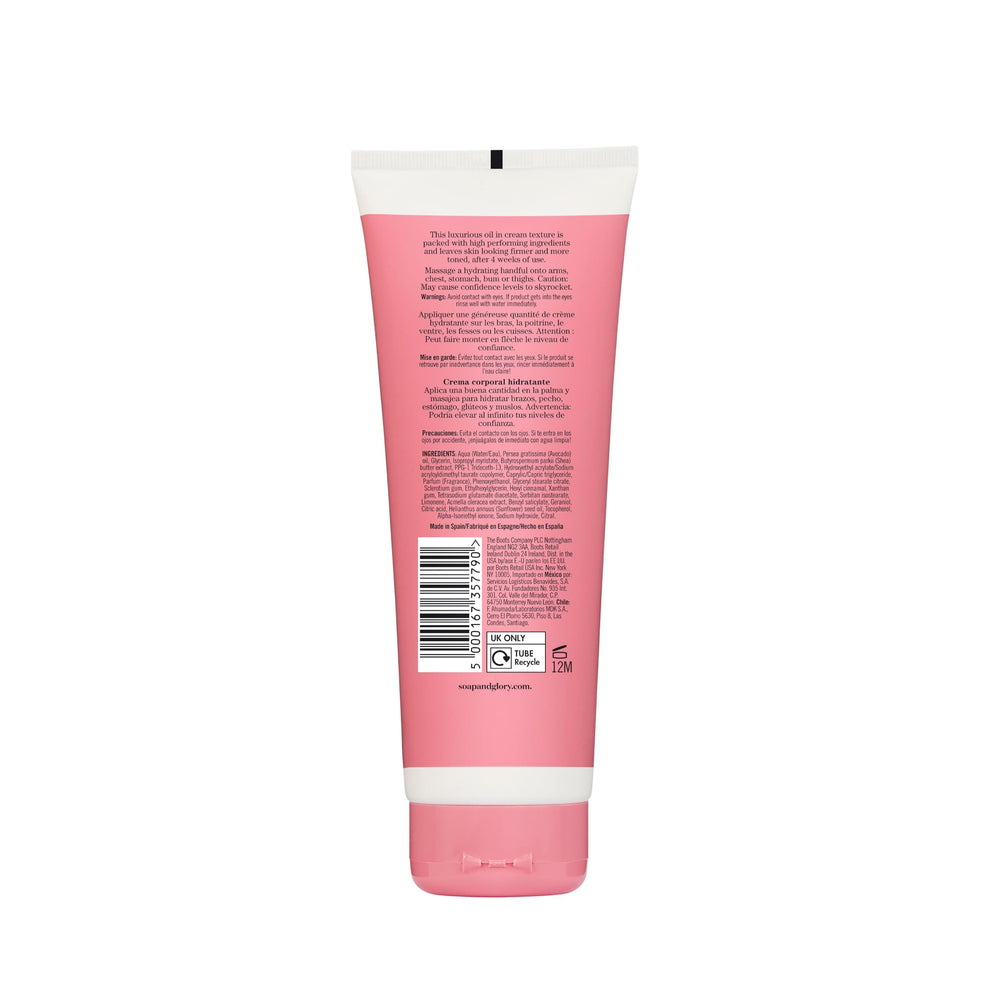 Soap & Glory creamy texture close-up demonstrating rich moisturizing feel