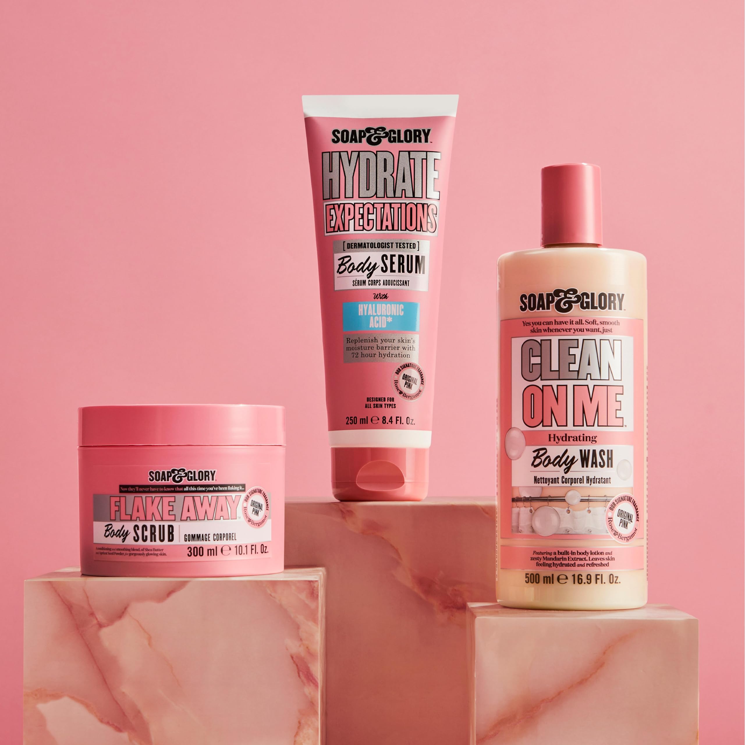 Hand applying Soap & Glory serum showing quick absorption benefit