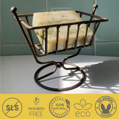 SOAP BAR rich lather in hand demonstrating effective yet mild cleansing