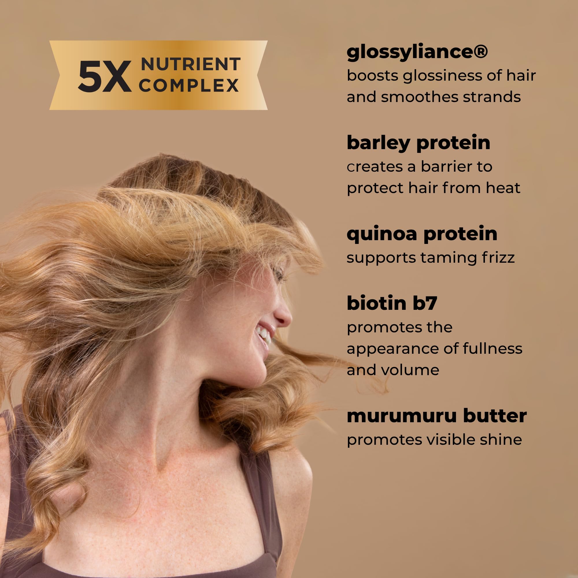 Soapbox before and after shows frizz control and visible gloss