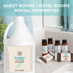 Soapbox being dispensed from wall pump showing guest-room convenience benefit