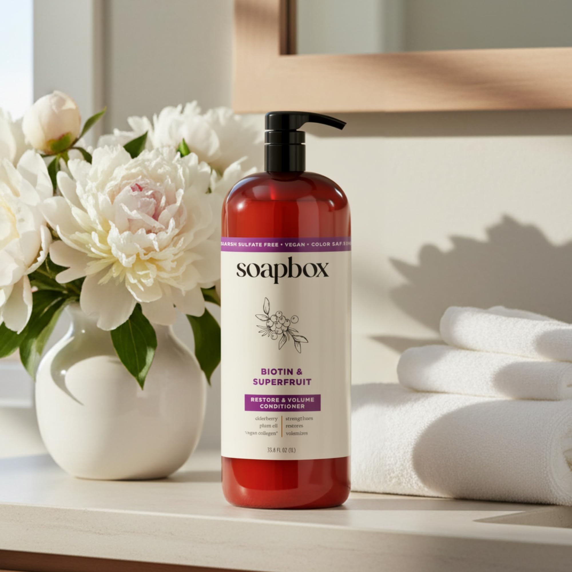 Soapbox duo in a shower scene demonstrating everyday use and simplicity