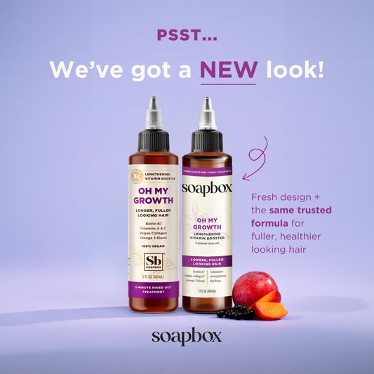 Soapbox Oh My Growth open cap and creamy texture for easy application