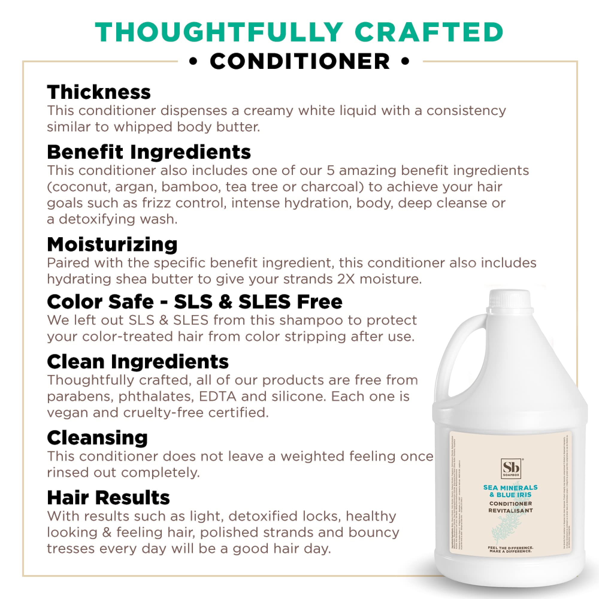 Soapbox conditioner pouring close-up showing easy refill benefit