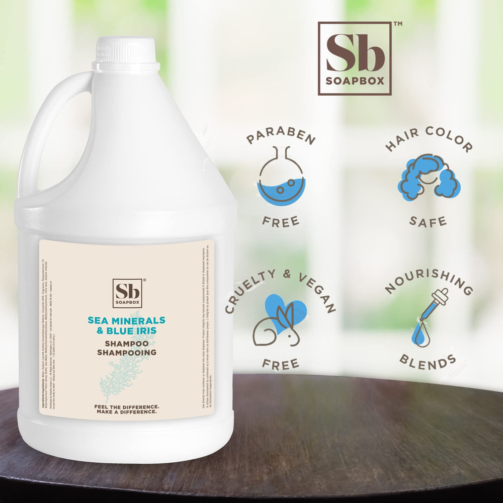 Soapbox lather in hands demonstrating moisturizing foam and gentle cleanse