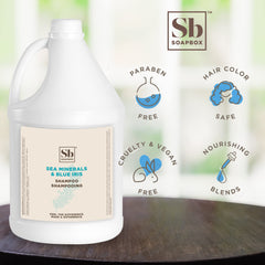 Soapbox lather in hands demonstrating moisturizing foam and gentle cleanse