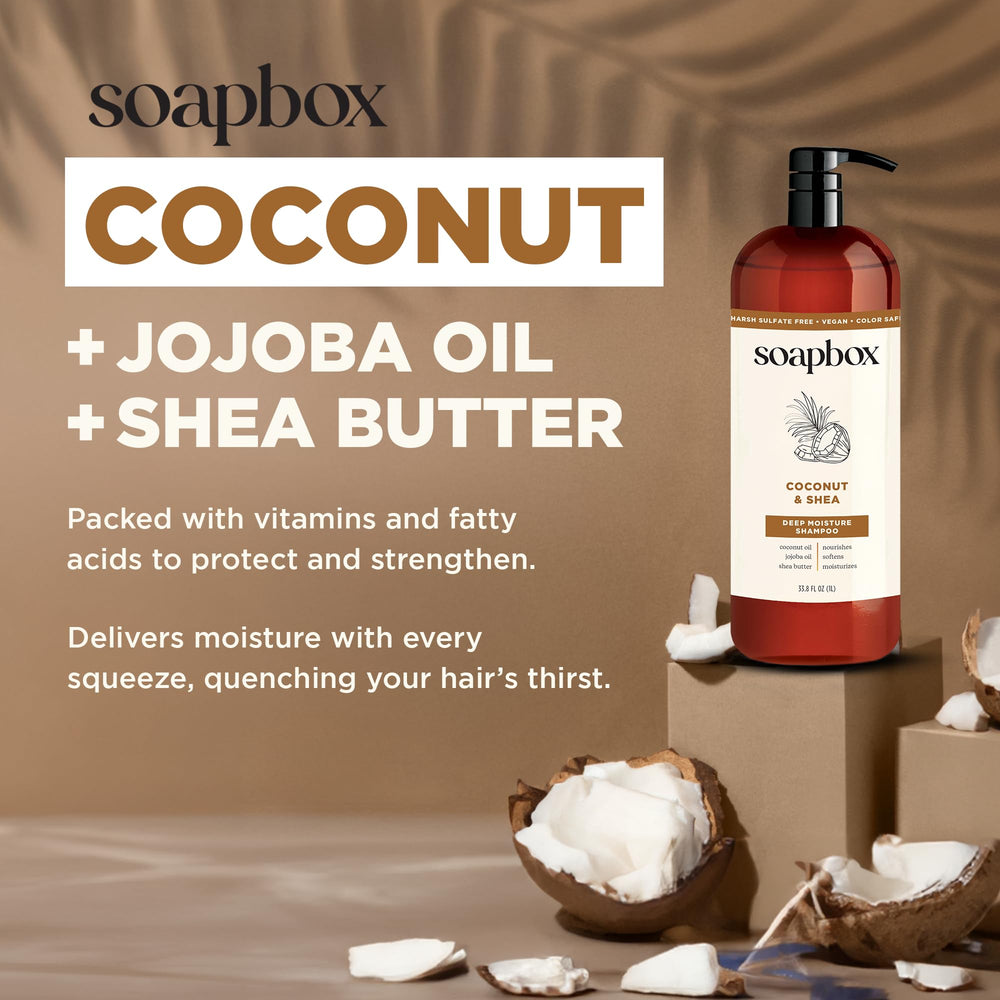 Soapbox conditioner cream texture demonstrating rich moisturization benefits