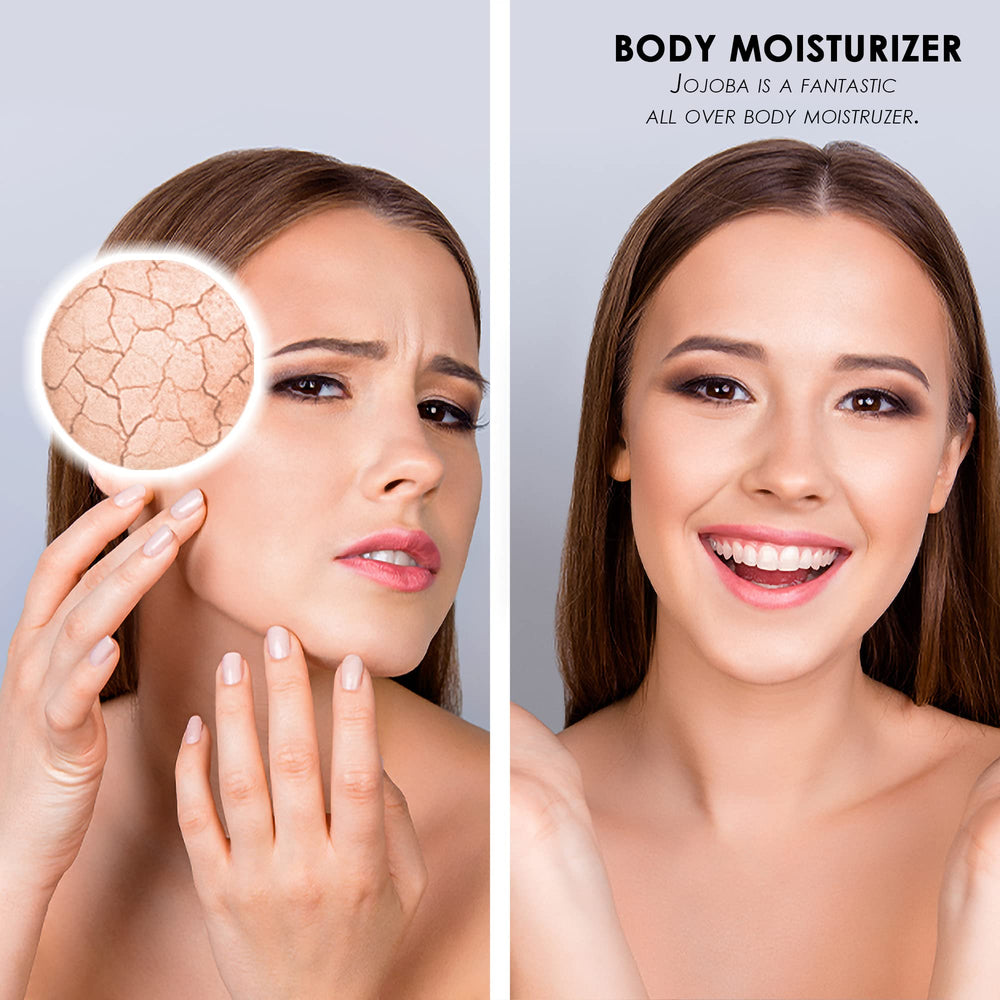 Massaging Soapeauty argan oil into facial skin illustrating hydration and softness