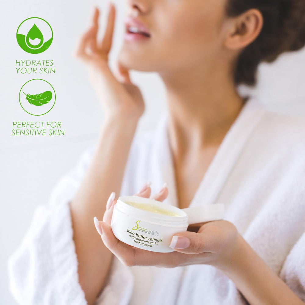Soapeauty scooped in hand showing volume and user-friendly packaging benefit