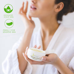 Soapeauty scooped in hand showing volume and user-friendly packaging benefit
