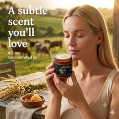 Soaps and Scent Company tin on bedside table illustrating nightly skin care ritual