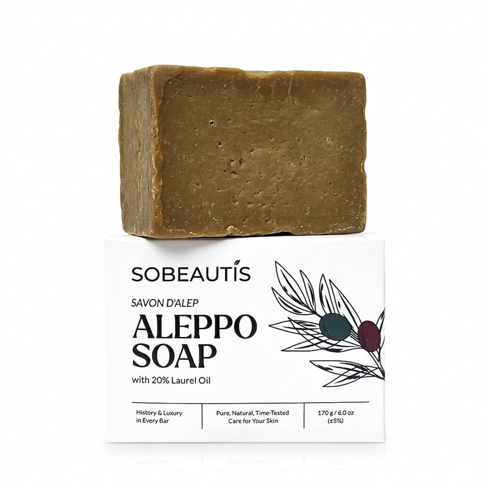Sobeautis soap front packaging showing product and benefits