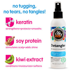 SO COZY close-up of kiwi extract and keratin highlighting gentle strengthening