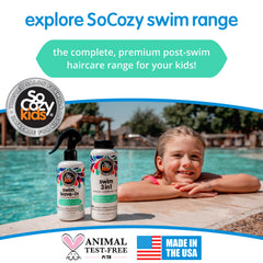 SoCozy 8 fl oz bottle next to a ruler for clear size and travel-friendly benefit