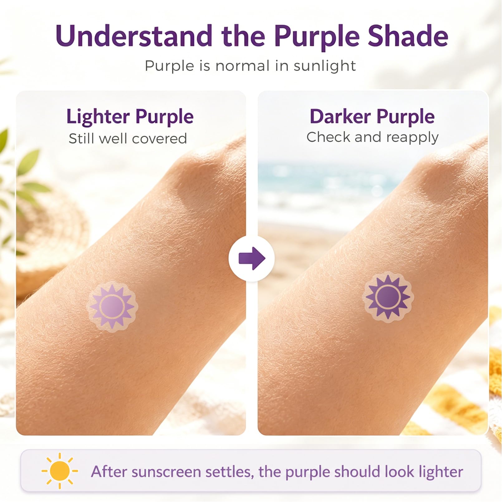 sodknow stickers in beach setting helping family sun care
