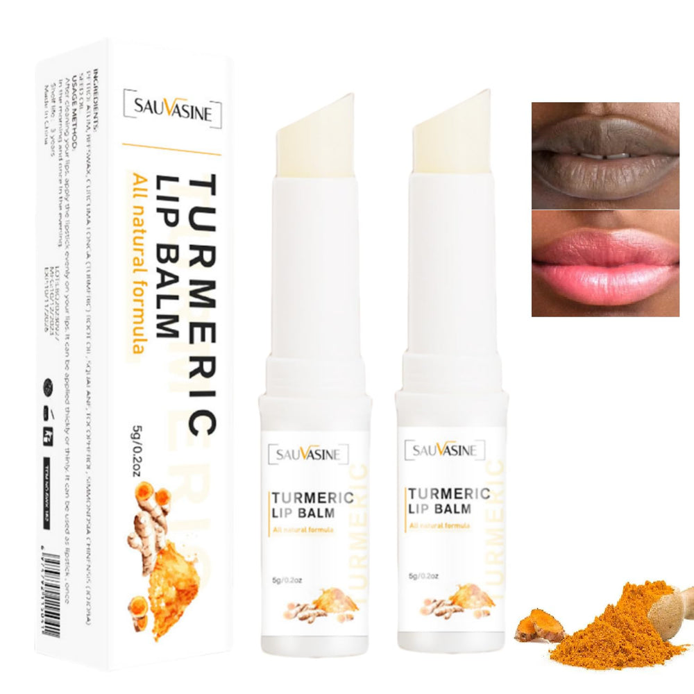 Soelegant front packaging showing the two-piece turmeric lip set and compact design