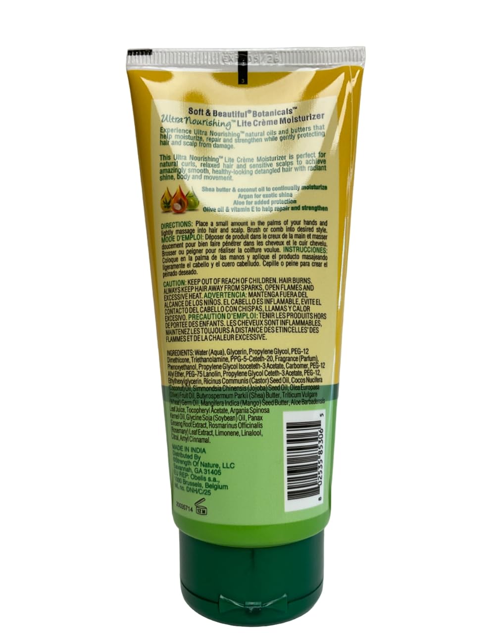 Soft & Beautiful texture close-up displaying creamy lightweight formula for quick absorption