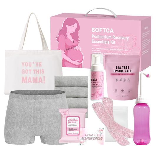 SOFTCA kit front packaging showing all included recovery items and tidy box