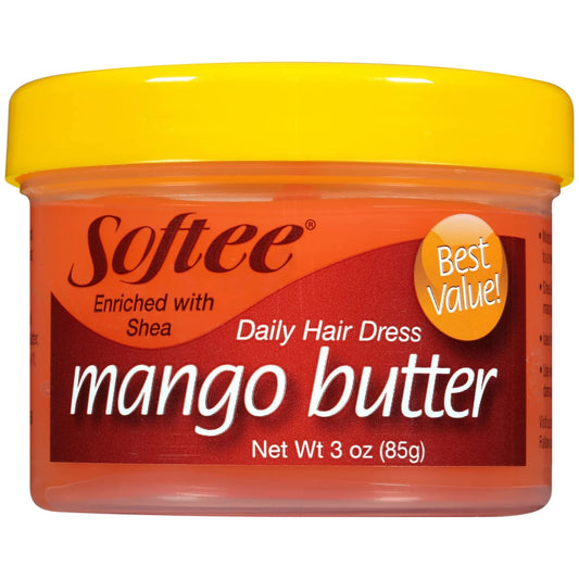 Softee mango butter front packaging showing product jar and labeling for easy identification and purchase