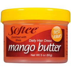Softee mango butter front packaging showing product jar and labeling for easy identification and purchase
