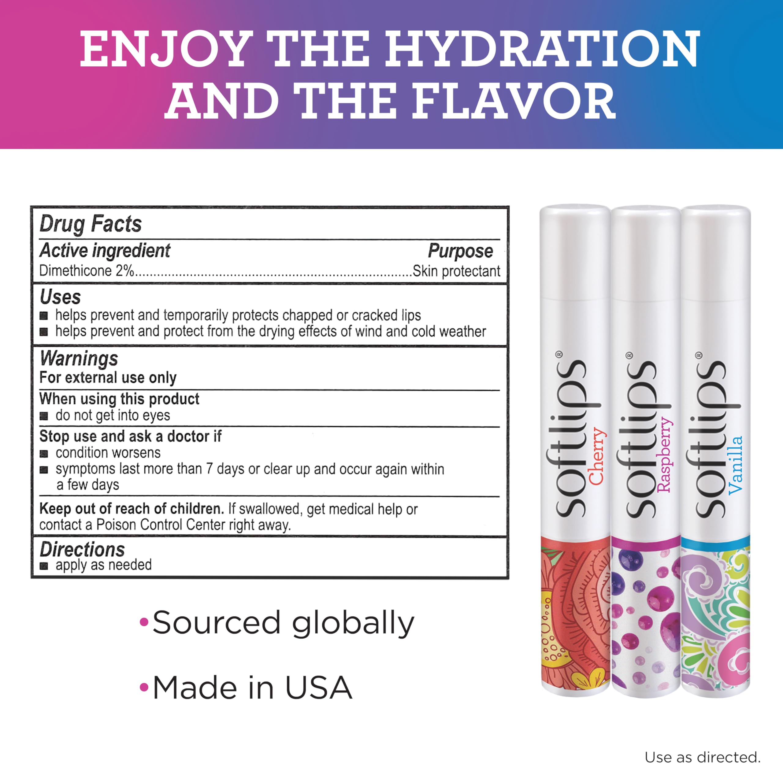 Softlips lifestyle outdoor use showing chap stick protecting lips during outdoor activities