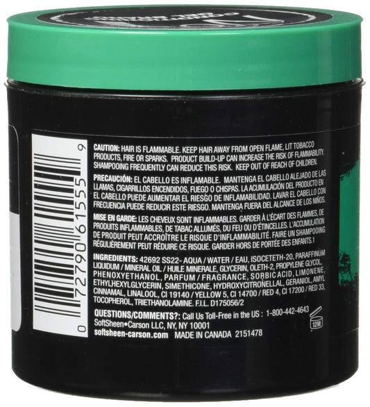 SoftSheen open jar close-up showing gel texture and shine for smooth application and conditioning