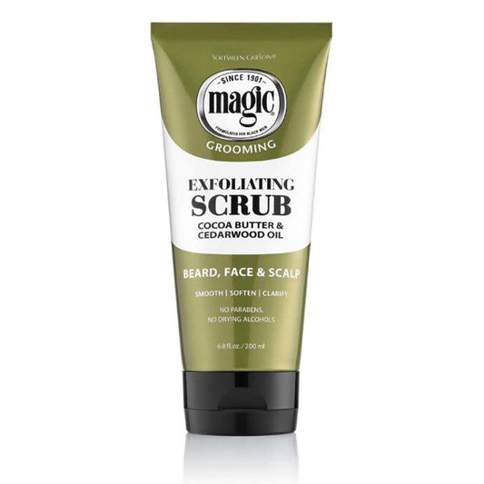 SoftSheen Magic scrub front packaging shows the product and benefits