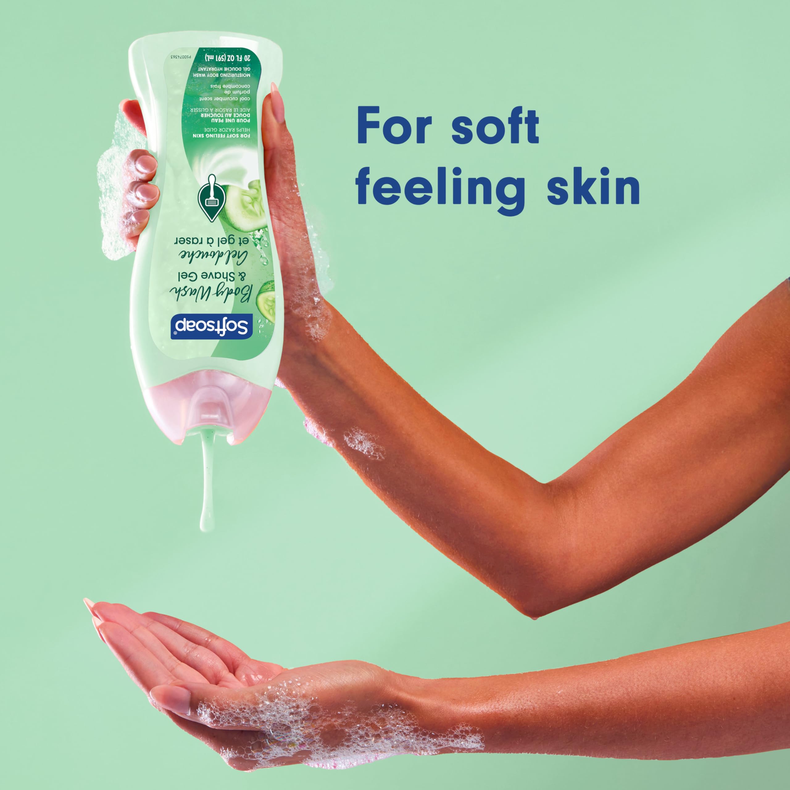 Softsoap lather close-up texture showing moisturizing foam for soft skin