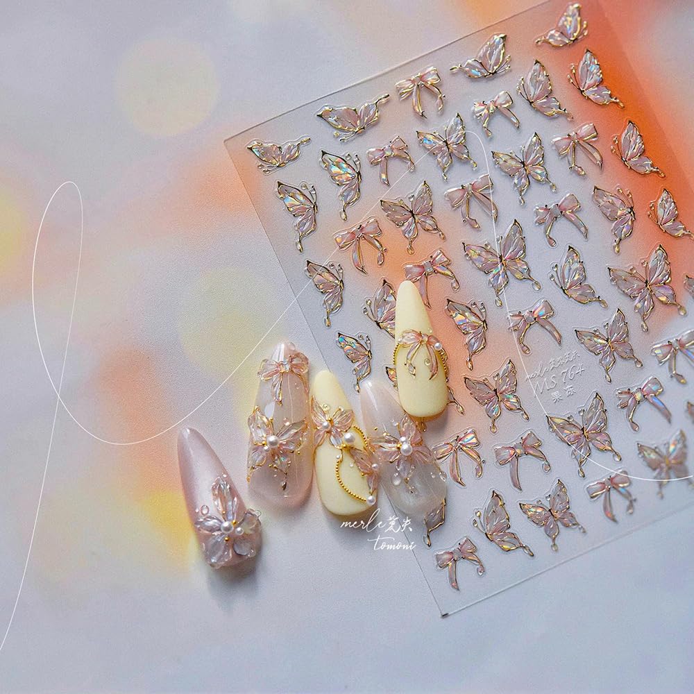 SOFTSOUL full sticker sheet layout displaying multiple butterfly sizes for versatility