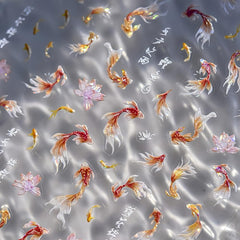 SOFTSOUL full sticker sheet layout with multiple koi and lotus options