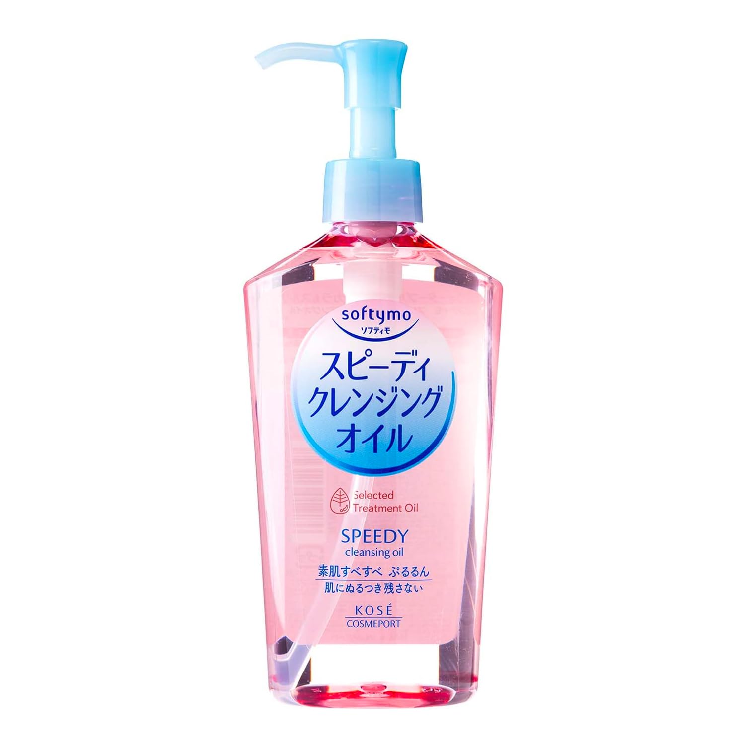 softymo front bottle showing label and 230ml size, fast makeup removal
