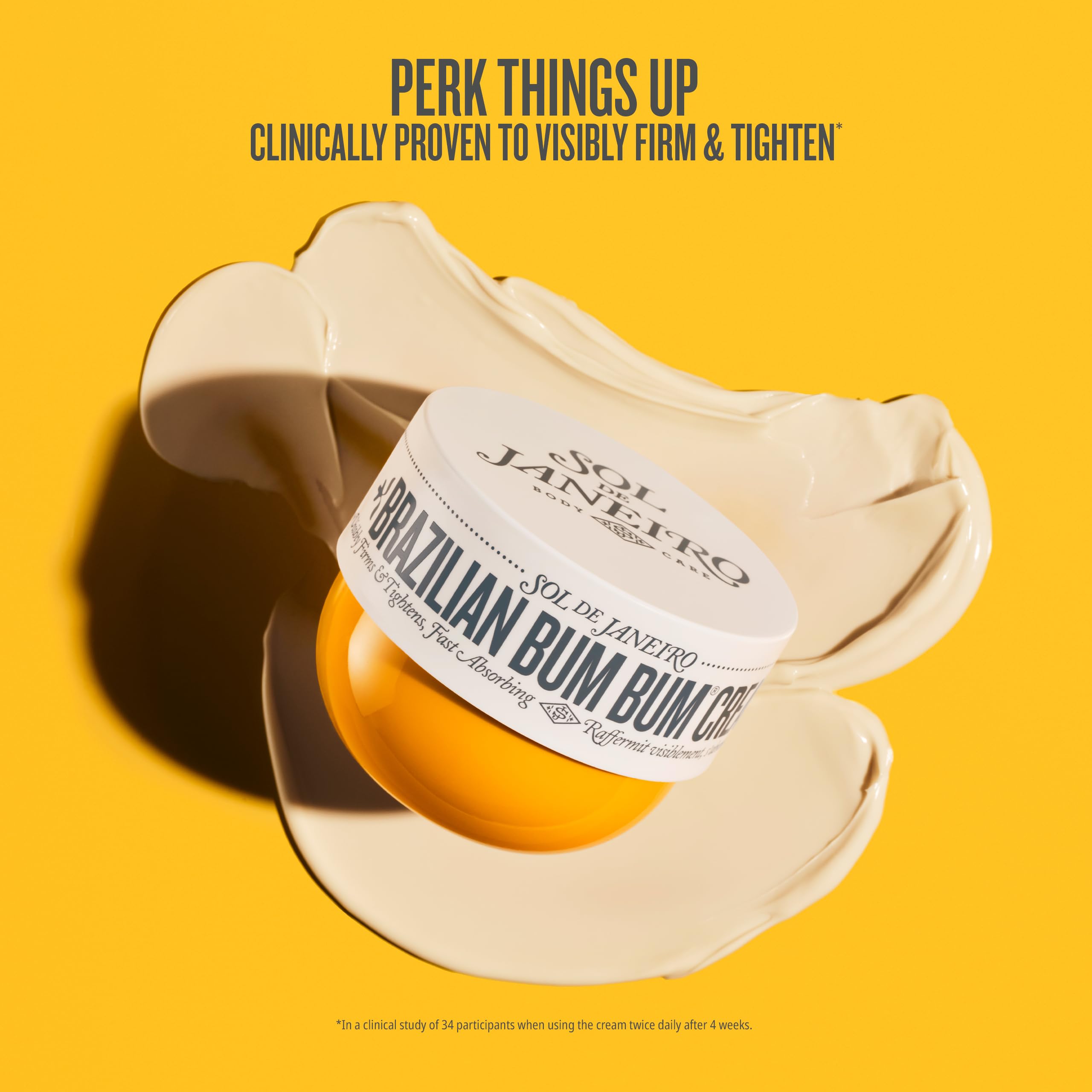 Sol de Janeiro Brazilian 4Play shower cream-gel bottle front view showing nourishing benefits