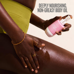 Sol de Janeiro skin after absorption showing non-greasy satin finish benefit