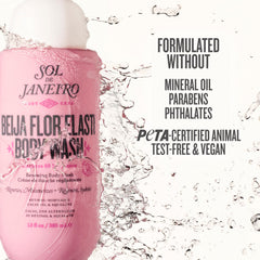Sol de Janeiro Beija Flor Body Wash paired with Elasti Body Oil showing layering routine