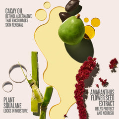Sol de Janeiro ingredient label showing cacay and squalane benefits