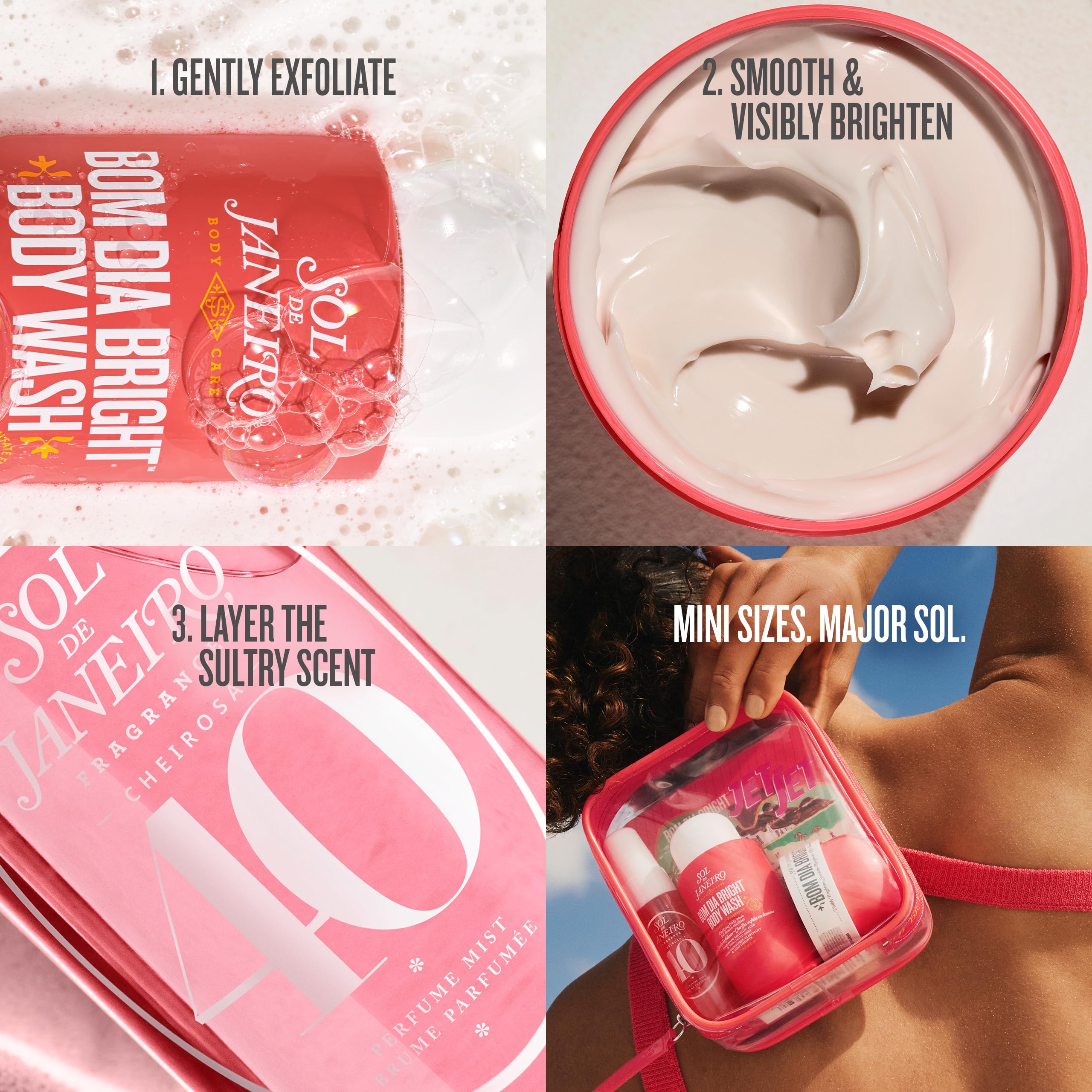 Sol de Janeiro bright cream texture closeup showing gentle exfoliant and smoothing effect