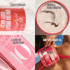 Sol de Janeiro bright cream texture closeup showing gentle exfoliant and smoothing effect