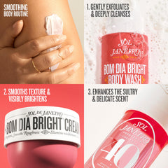 Sol de Janeiro body wash in shower lifestyle scene illustrating daily ritual benefit