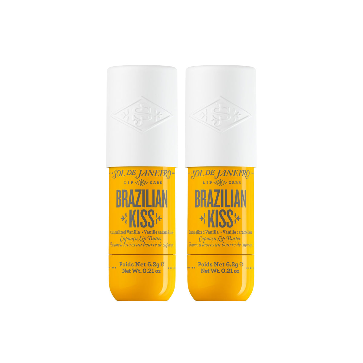 Sol de Janeiro front packaging duo showing travel-ready convenience and protection