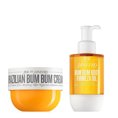 Sol de Janeiro Bum Bum Cream front view showcasing jar and label for visible smoothing