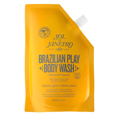 Sol de Janeiro refill pouch front view showing Cheirosa 62 packaging and convenience