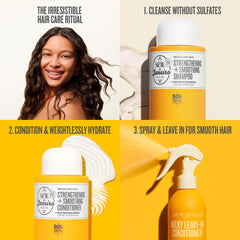 Sol de Janeiro shampoo texture on pump demonstrating gentle cleansing benefit