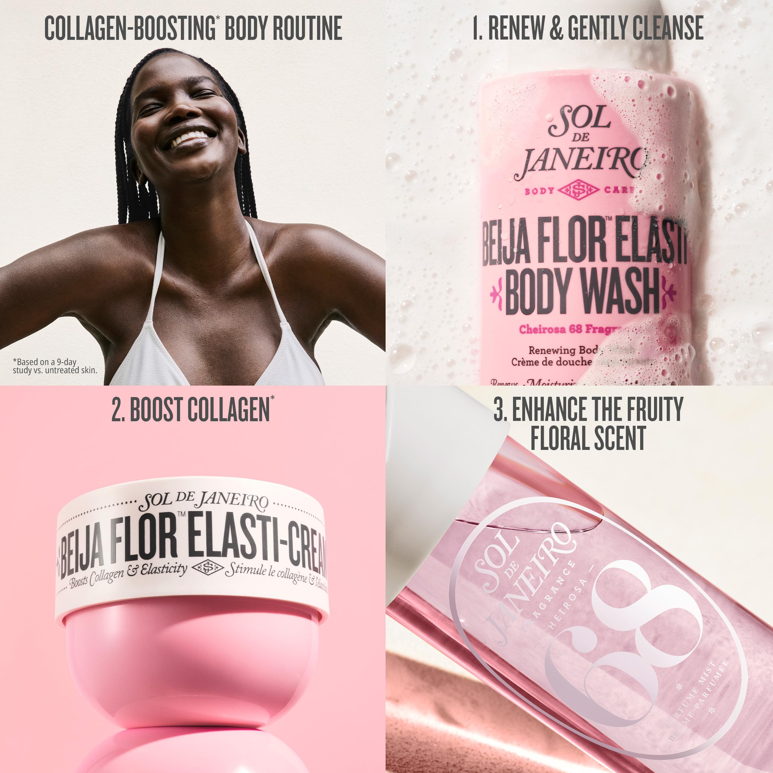 Sol de Janeiro recyclable packaging pieces, brand promoting sustainable disposal
