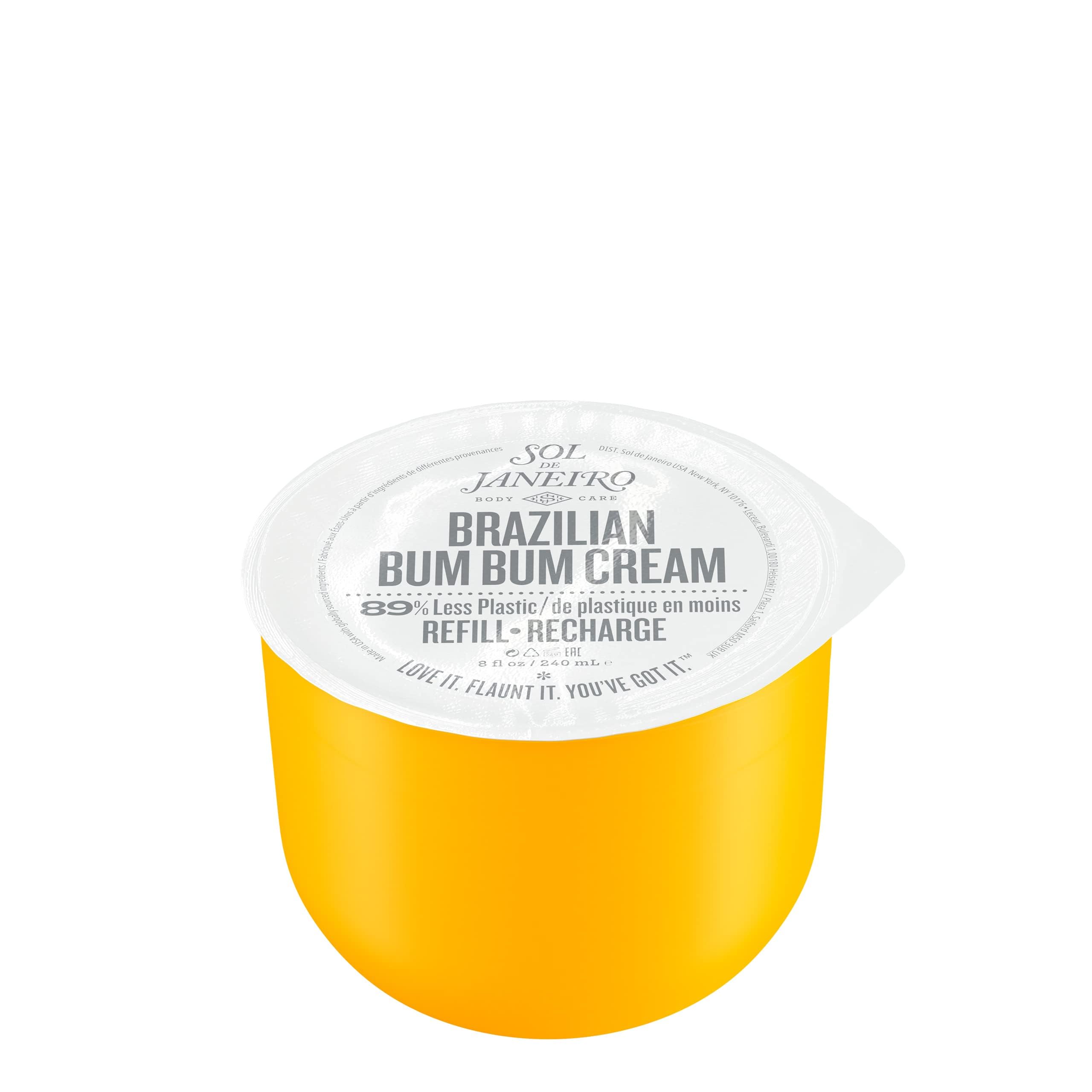 Sol de Janeiro refill pod front view showing packaging and refill convenience