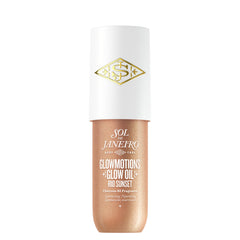 Sol de Janeiro bottle front showing champagne shimmer and glow